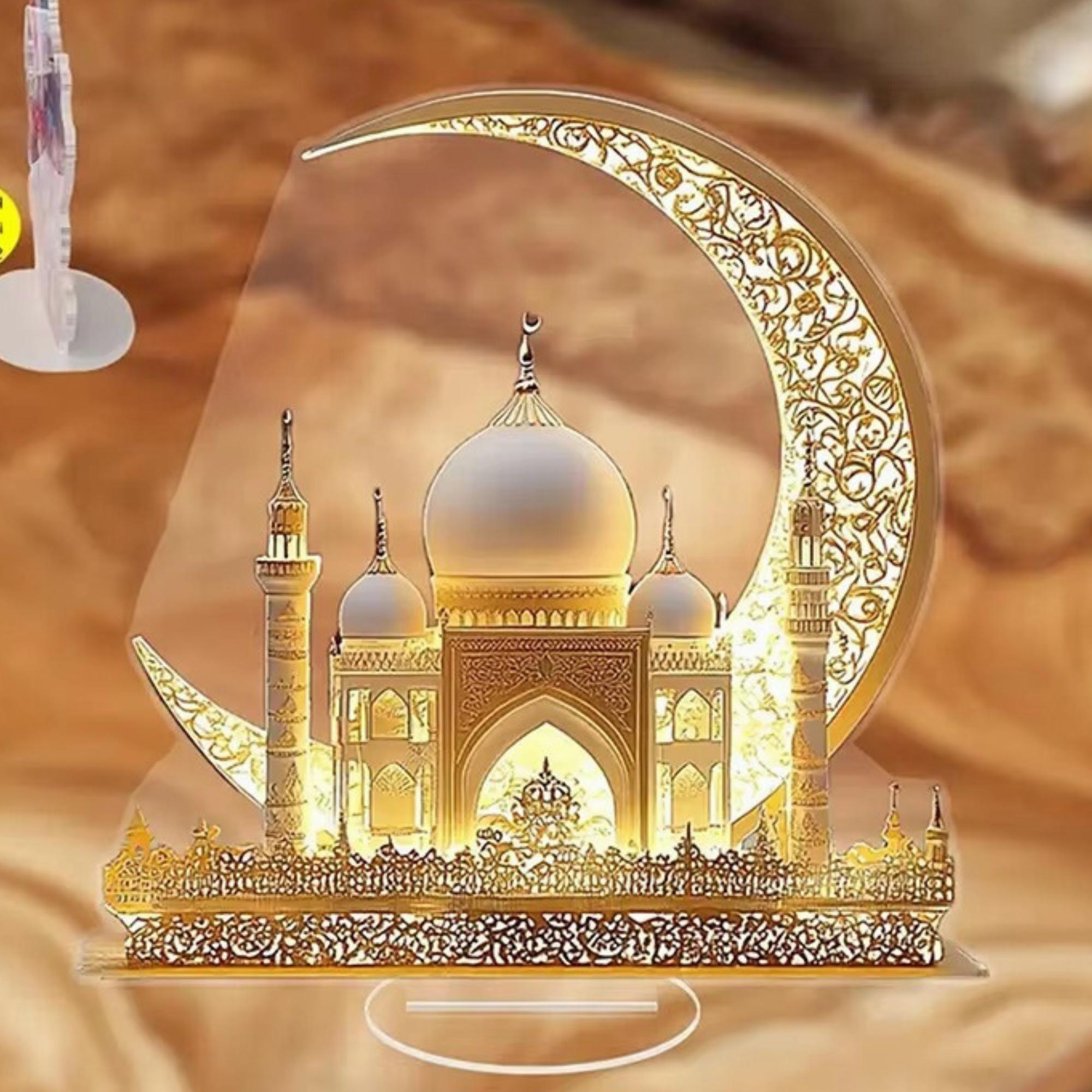 Islamic Mosque LED Light Ramadan Decor Eid Mubarak Acrylic Night Light ...