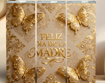 Feliz Dia de la Madre タンブラー ラップ、png 昇華 20 オンス スキニー (デジタル ダウンロード)