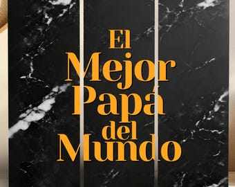El Mejor Papa del Mundo Tumbler Wrap, Leopard Dad Sublimation PNG (Digital Download)