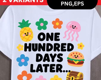 100 Days of School Shirt Design SVG (Digital Download)