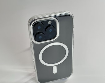 Crystal Clear MagSafe Compatible iPhone Case – Shockproof Protective Cover