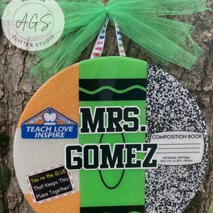 Custom Combo #2 Door Sign – Indoor Welcome Sign for Teachers & Classrooms