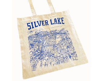 Silverlake Tote Bag Los Angeles Silk screen print