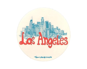 Stickers Los Angeles  and New Mexico  self-adhesive vinyl coated decals