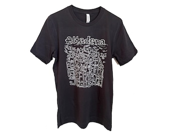 Altadena map adult 100% cotton shirts