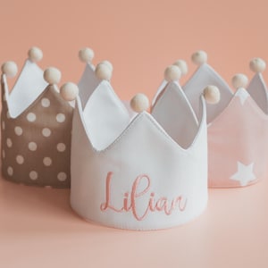 Little Girl Birthday Crown. First Birthday Crown Keepsake. Personalized Baby Crown. Embroidered Crowns For Kids. Party Hats & Crowns.