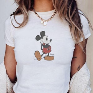 Retro Micky Disney Baby T-Shirt, klassisches Micky Maus T-Shirt für Babys, 90er Jahre Stil