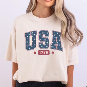 Comfort Colors® USA Est 1776 Shirt, 4th Of July Shirt, Independence Day Shirt, Fourth Of July Tee, Patriotic Unisex Tee, Red White and Blue