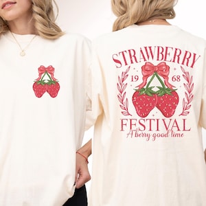 Comfort Colors® Erdbeerfestival 1968 Hemd, A Berry Good Times T-Shirt, Retro Erdbeer-T-Shirt, Distressed Trendy Erdbeer-T-Shirt