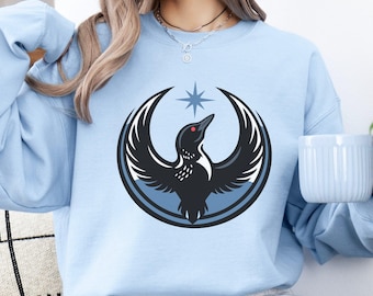 Minnesota Resistance Sweatshirt, MN State Rebel Bird Loon Resistance Hoodie, Political Protest Pullover, Minnesota Starbird Crewneck