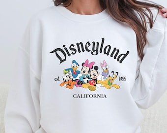 Disneyland Est 1955 Sweatshirt, Disneyland California Hoodie, Disneyworld Trip Shirt, Disneyland Group Shirts, Mickey and Friends TShirt