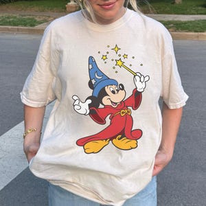 Comfort Colors® Walt Disney Fantasia Retro Mickey Mouse Sorcerer Shirt, Fantasia Mickey TShirt, Disneyland Trip Matching Tees