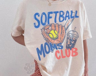 Camiseta Comfort Colors® Softball Mama, Camiseta Softball para el día del partido, Camiseta Softball de moda para el Día de la Madre, Regalo para mamá deportista
