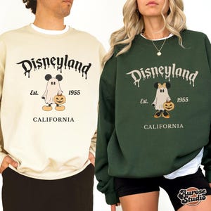 Halloween Disney Trip Couple Sweatshirt, Magical Land Halloween Sweatshirt, Disneyland Sweatshirt, Oversized Halloween Sweater, Mickey Shirt