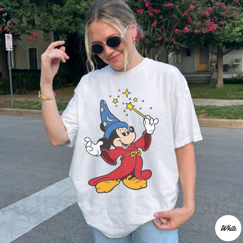 Comfort Colors® Walt Disney Fantasia Retro Mickey Mouse Sorcerer Shirt, Fantasia Mickey TShirt, Disneyland Trip Matching Tees