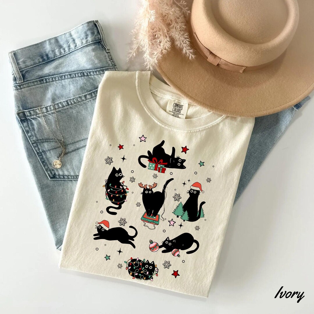 Kitten christmas shirts