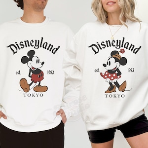 Vintage Disneyland Tokyo Sweatshirt, Disneyland Tokyo Shirts, Mickey Mouse Disneyland Couple Sweater, Disney Tokyo Japan Family Trip Tees