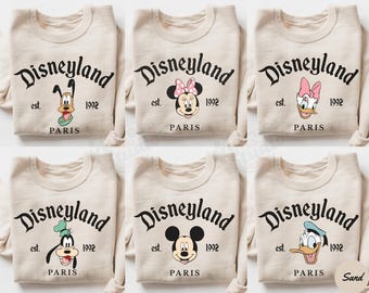 Vintage Disneyland Paris Sweatshirt, Disneyland Paris Micky Freunde Hoodie, Disney Familienurlaub Pullover, Disney Paris Passende Familien