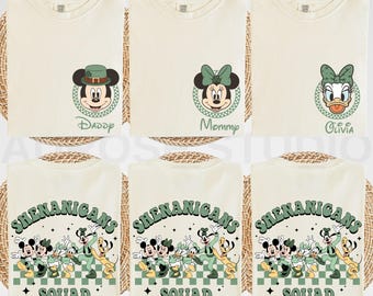 Custom Disney St Patrick's Day Shirts, Comfort Colors® Disney St Patricks Day Shirt, Shenanigans Squad Disney Family Trip Matching Tees