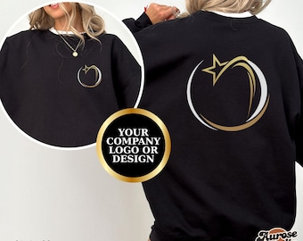 Custom Logo Sweatshirt, Small business sweatshirt, Business Logo Sweater, Custom School Logo Shirt, Business Logo Shirt, Custom Brand Shirt