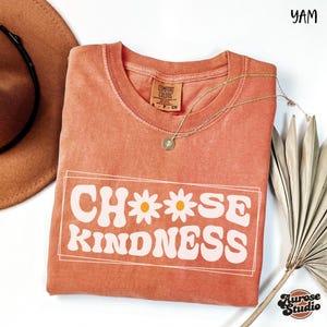 Comfort Colors® Teacher Shirt, Choose Kindness Shirt, Gift For Teacher, Daisy Tee, Back To School Shirt, Be Kind Shirt, Teacher Appreciation