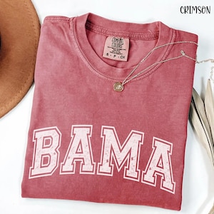 T-shirt Retro Alabama Comfort Colors : t-shirt effet vieilli Game Day