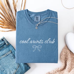 Cool Aunts Club Comfort Colors Shirt, Pregnancy Announcement Shirt, New Aunt Gift, Shirt for Aunt to be Tee, Baby Reveal, Trendy Aunt TShirt