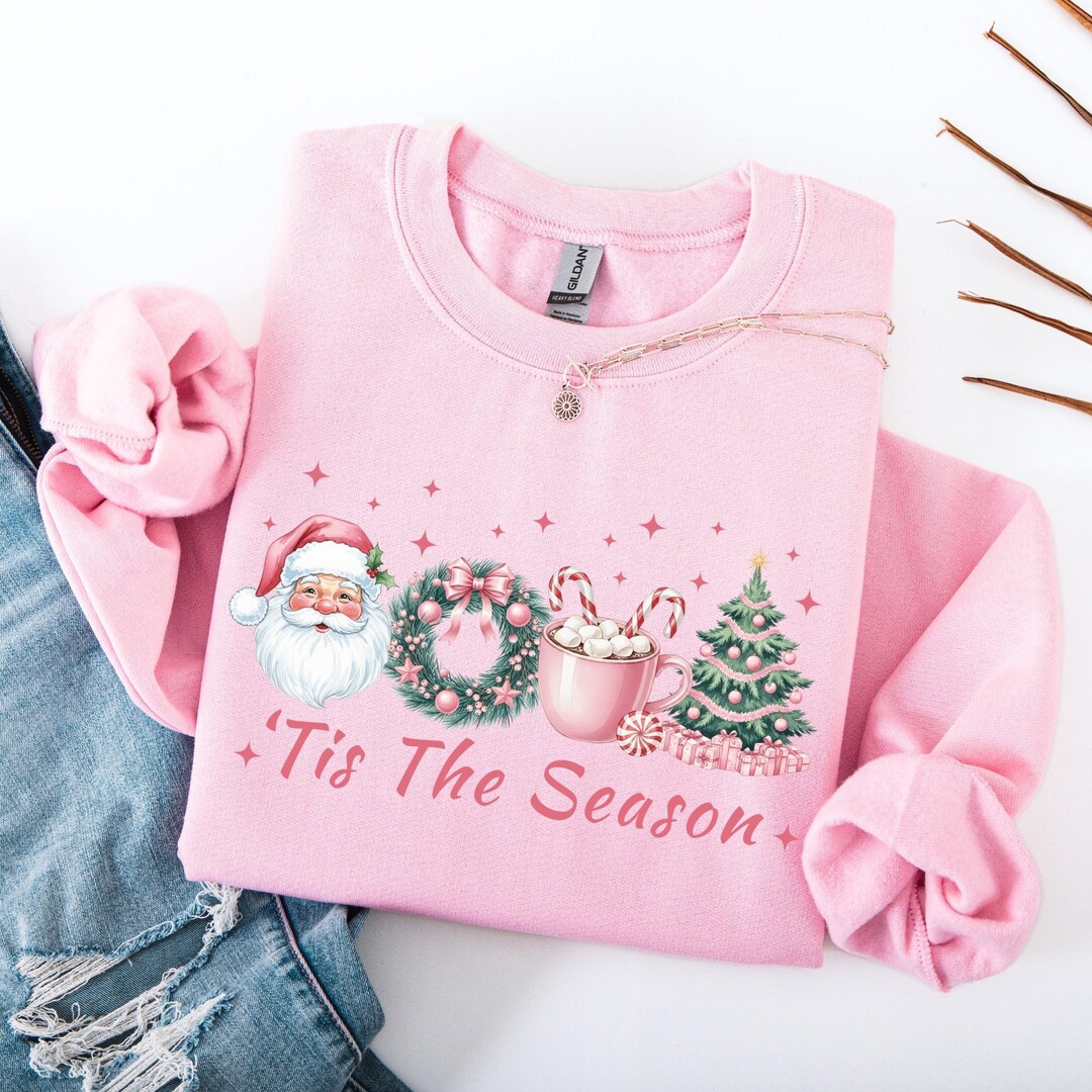 Boys Tis The Season Patch Christmas Sweatshirt by Sweet Wink