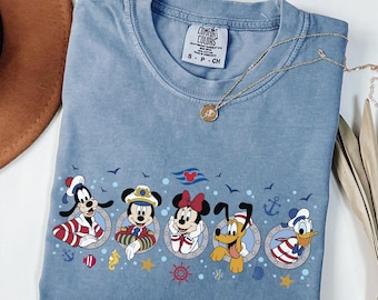 Comfort Colors® Disney Cruise Squad-shirt, Mickey and Friends cruise-T-shirt, Disney Cruise Trip-shirt, Disney Summer-shirt, Disney Vacation-T-shirt