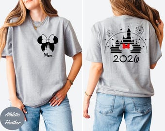 Custom 2026 Disney Trip Shirt Matching Family Disneyworld Tee, Disneyland Vacation Group Tshirt, Disney Family Trip Tee, Mickey Minnie Shirt