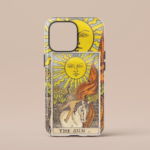 Funda para teléfono con la carta del Tarot de los Arcanos Mayores: ¡Elige tu diseño de bruja! Funda protectora de arte místico para iPhone 16 Pro Max, Samsung S25 y Pixel 9. Regalo.