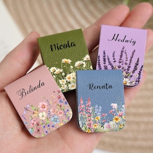 Custom Magnetic Bookmark,Bookmark for Women,Custom leather bookmark,Personalized Bookmark,Bridesmaid gift,Wedding gift,Custom name bookmark