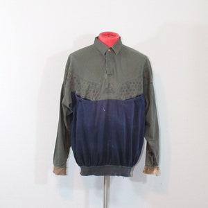 1990s Distressed Pullover // Color Works // Medium to Large