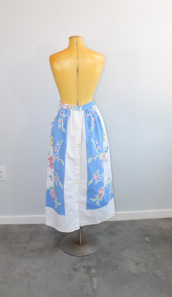 1960s Tablecloth Skirt // Extra Small - image 4