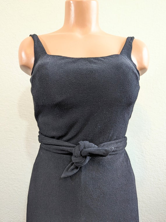 1970s Rose Marie Reid Black Tie Waist Playsuit - … - image 3