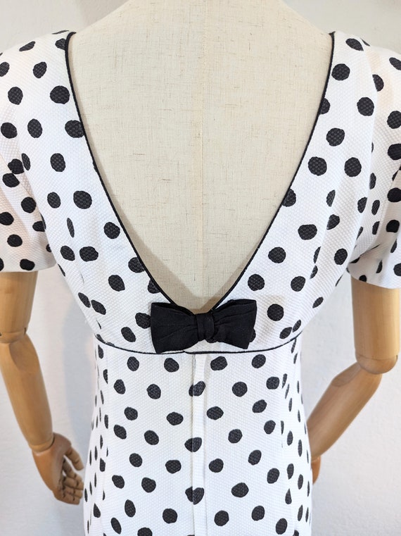 1980s Lanz Polka Dot Day Dress // Medium - image 4
