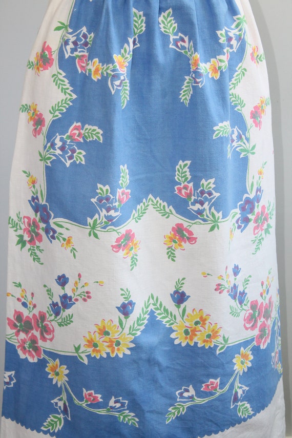 1960s Tablecloth Skirt // Extra Small - image 7
