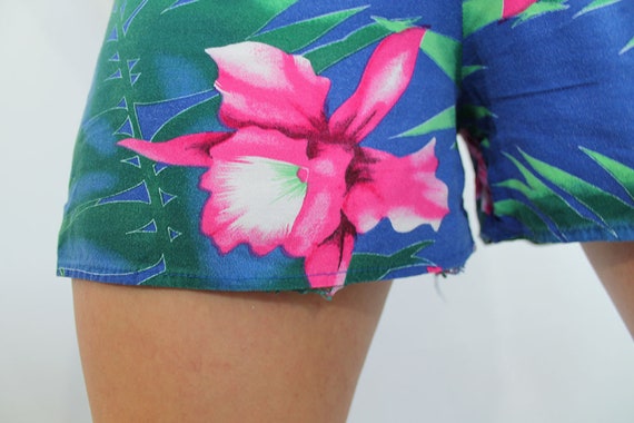 1990s So What! Hawaiian Tropical Romper // Small … - image 7