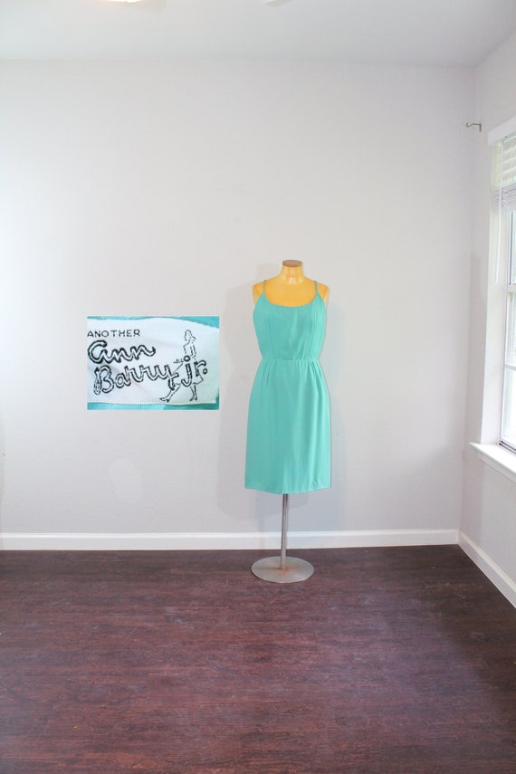 60er Jahre Ann Barry Jr Seafoam Grünes Cocktailkleid mit | Etsy