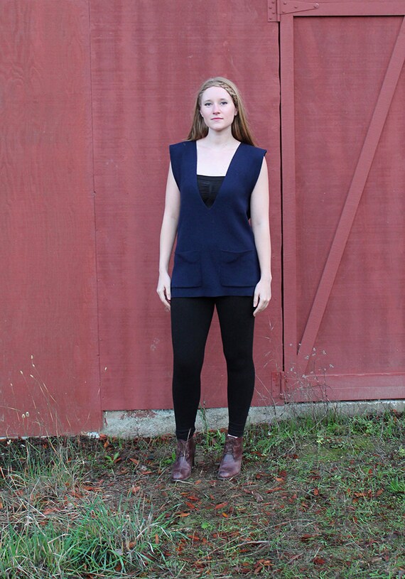 1970s Dior Mens Sweater Vest // Medium