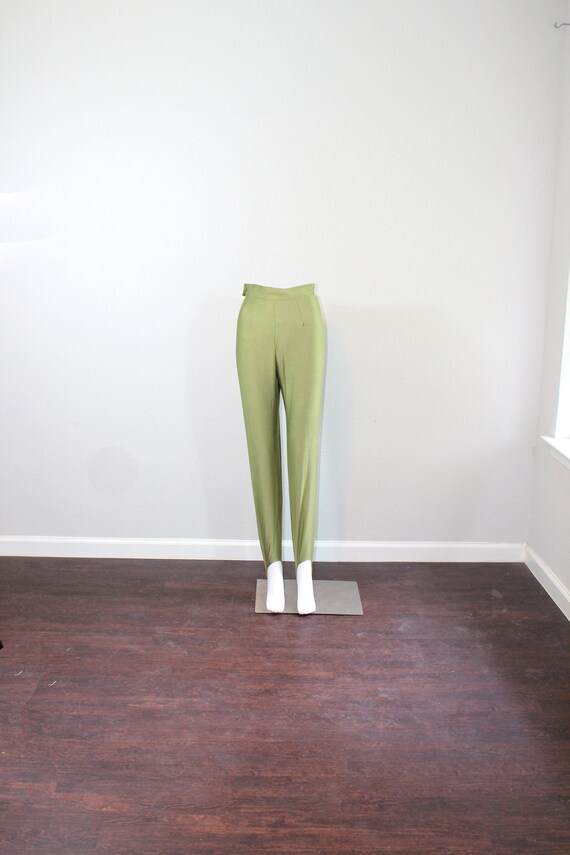 1980s NOS Rainbow Skinny Stirrup Pants // K. Lee … - image 3