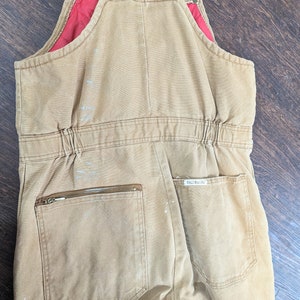 1970s Walls Tan Blizzard-Pruf Insulated Workwear Overalls // Men's 34-36 Reg image 6