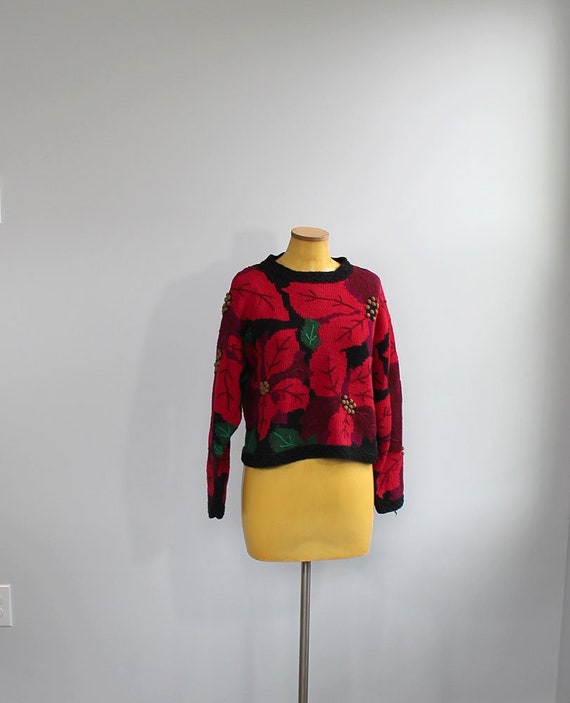 1990s Knit Holly Sweater // Cambridge Dry Goods //