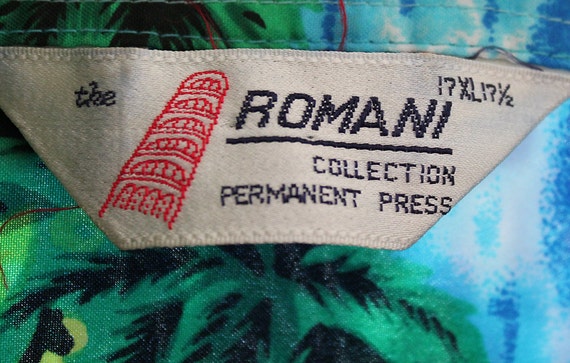 1980s Men's Romani Hawaiian Shirt // Size Large - image 6