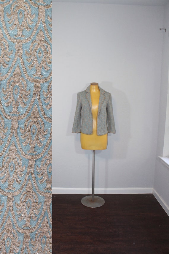 1960s Pat McKenna Brocade Blazer // Small