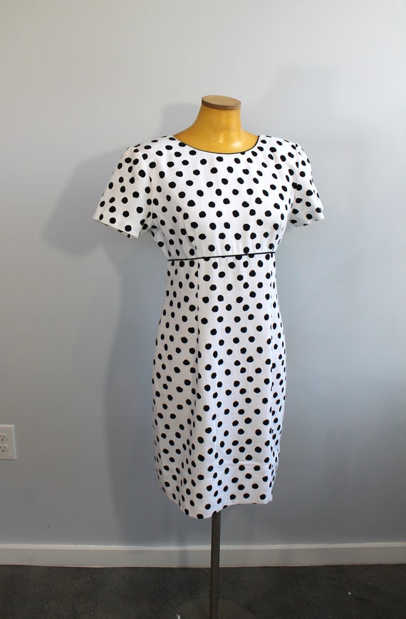 1980s Lanz Polka Dot Day Dress // Medium - image 6