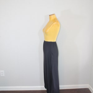 1960s Long Black Slip // Lady Lynne // Small or Medium image 3