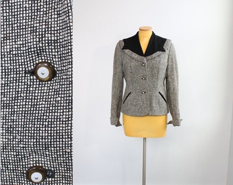 1940s Tweed Blazer // Medium