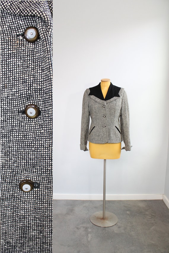 1940s Tweed Blazer // Medium - image 1