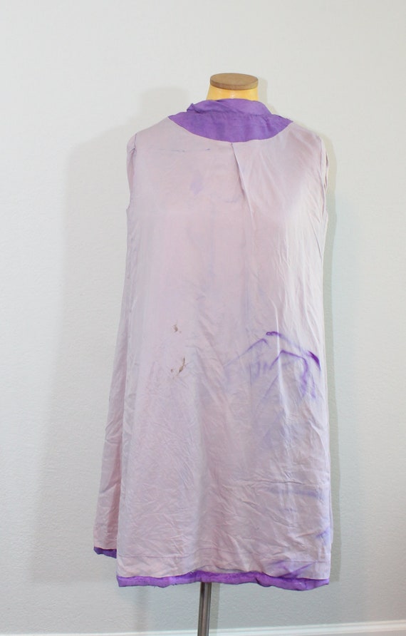 1960s Purple Raw Silk Coat // Small - image 4